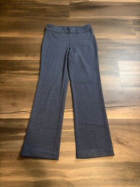 Jones New York Black White Herringbone Wide-Leg Dress Pants Womens Size Small